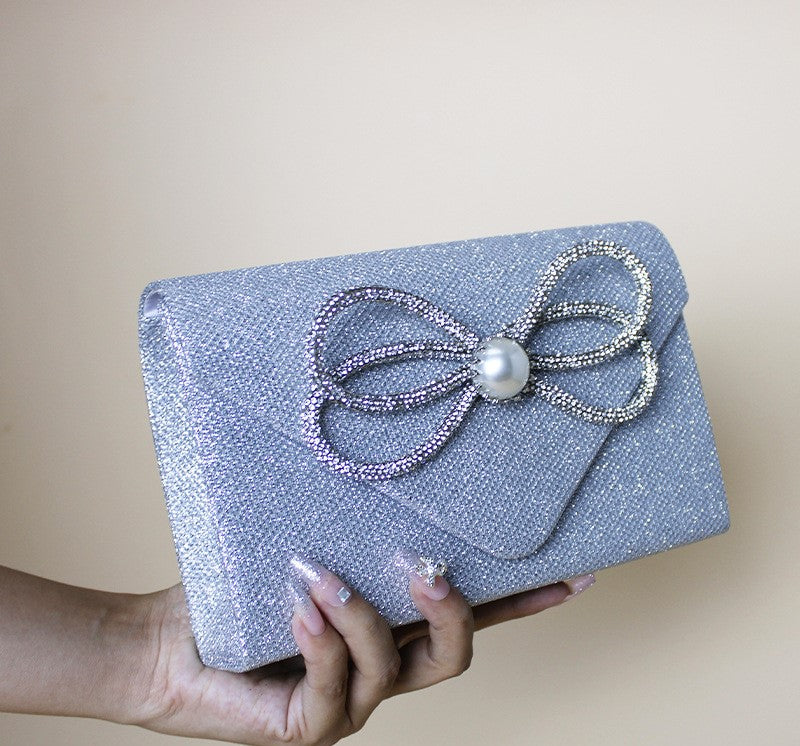 Dinner Clutch Diamond Flip Square Bag