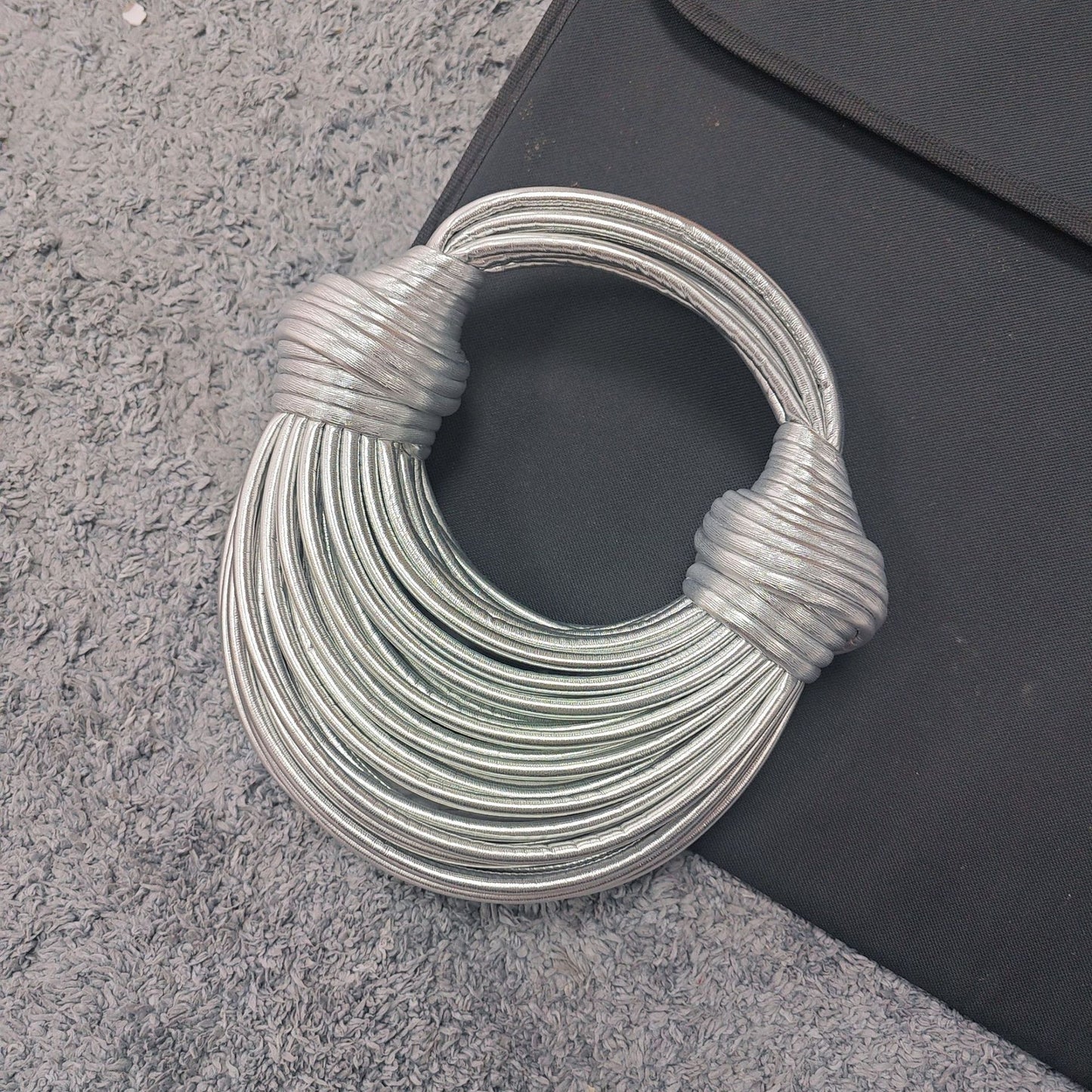 Instafamous Metal Noodles Underarm Bag