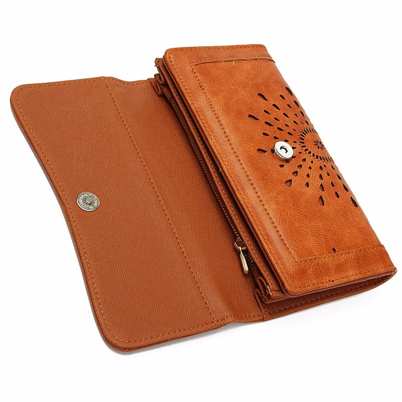 Vintage Hollowed Out Pattern Retro Wallet