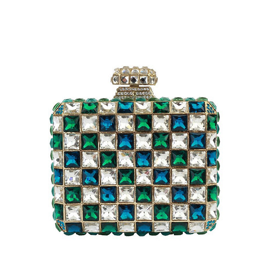 Clutch Bag with Handmade Diamond Evening