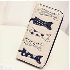 Dress‑appliqué wallet