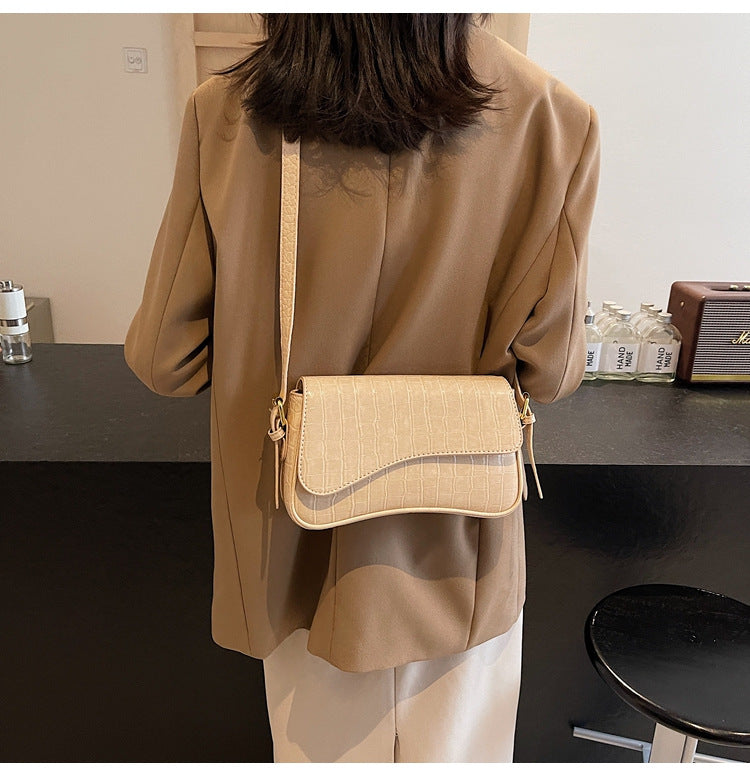 Flip Magnetic Snap Shoulder Messenger Bag