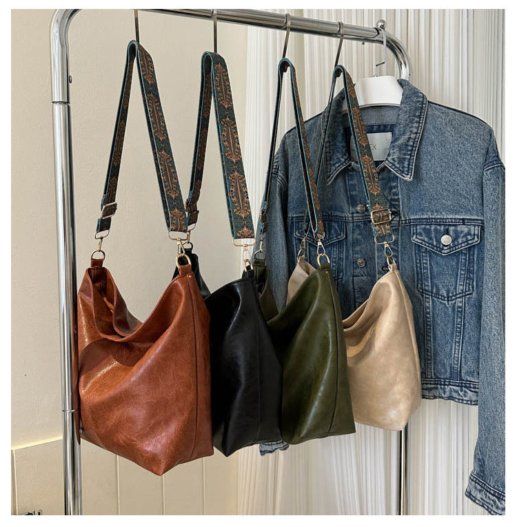 Large Capacity Bucket Crossbody Fashion Handbag