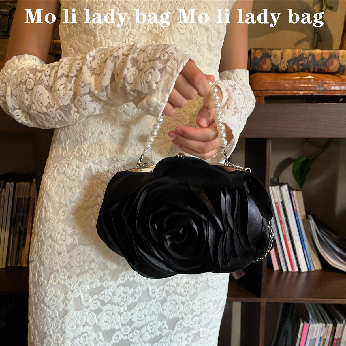 Retro Dinner Bag Flower Clutch