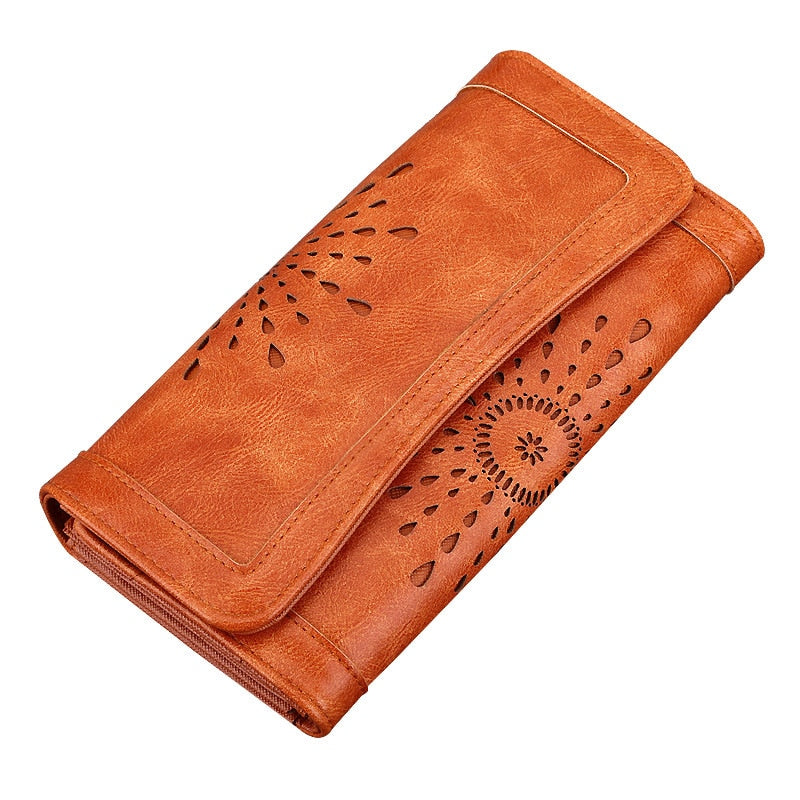Vintage Hollowed Out Pattern Retro Wallet
