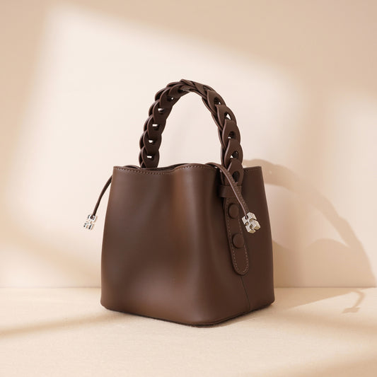 Hand-woven Mini Bucket Bag