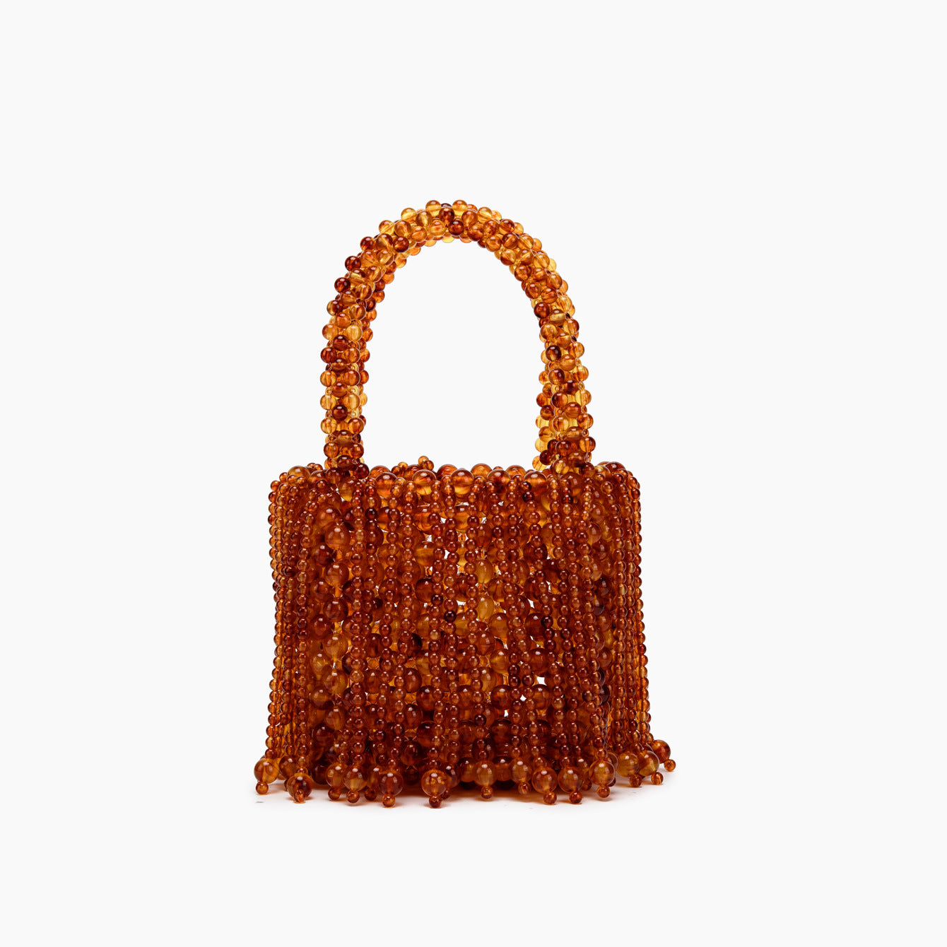 Acrylic Cat-eye Bead Pure Hand-braided Bag