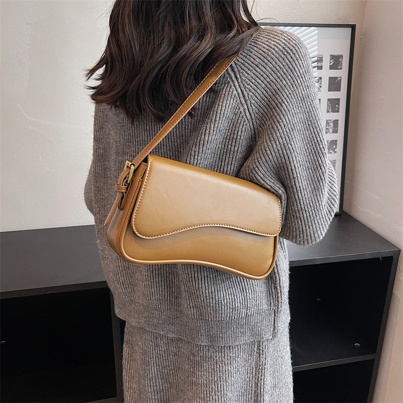 Flip Magnetic Snap Shoulder Messenger Bag