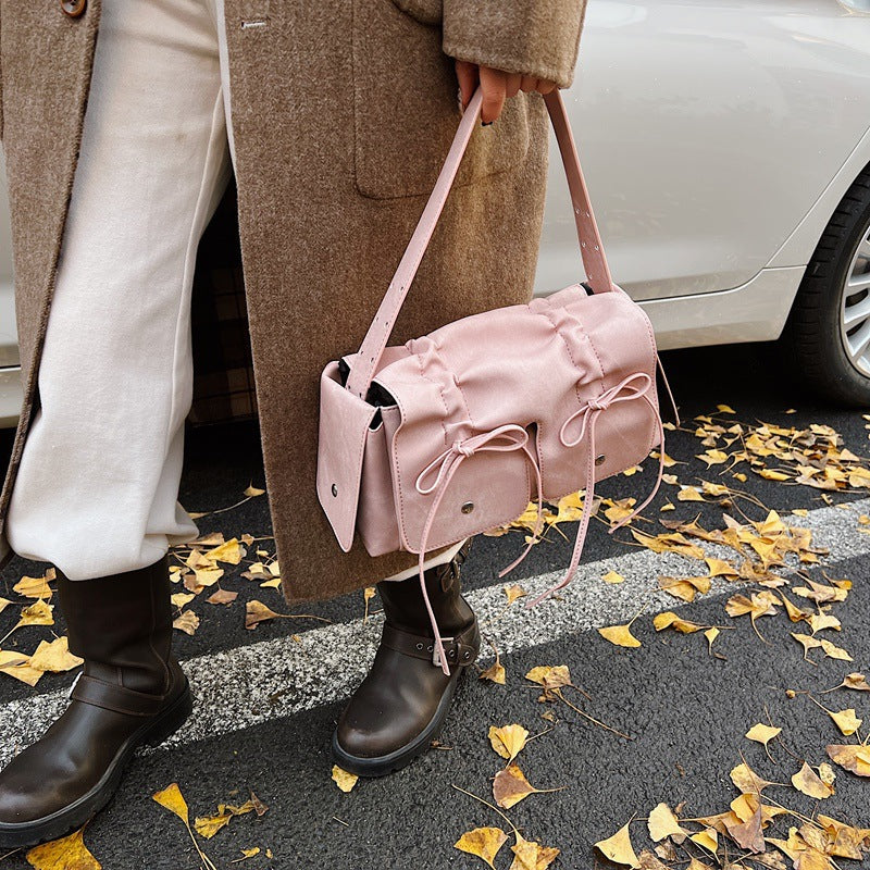Square Bow Hand Messenger Bag