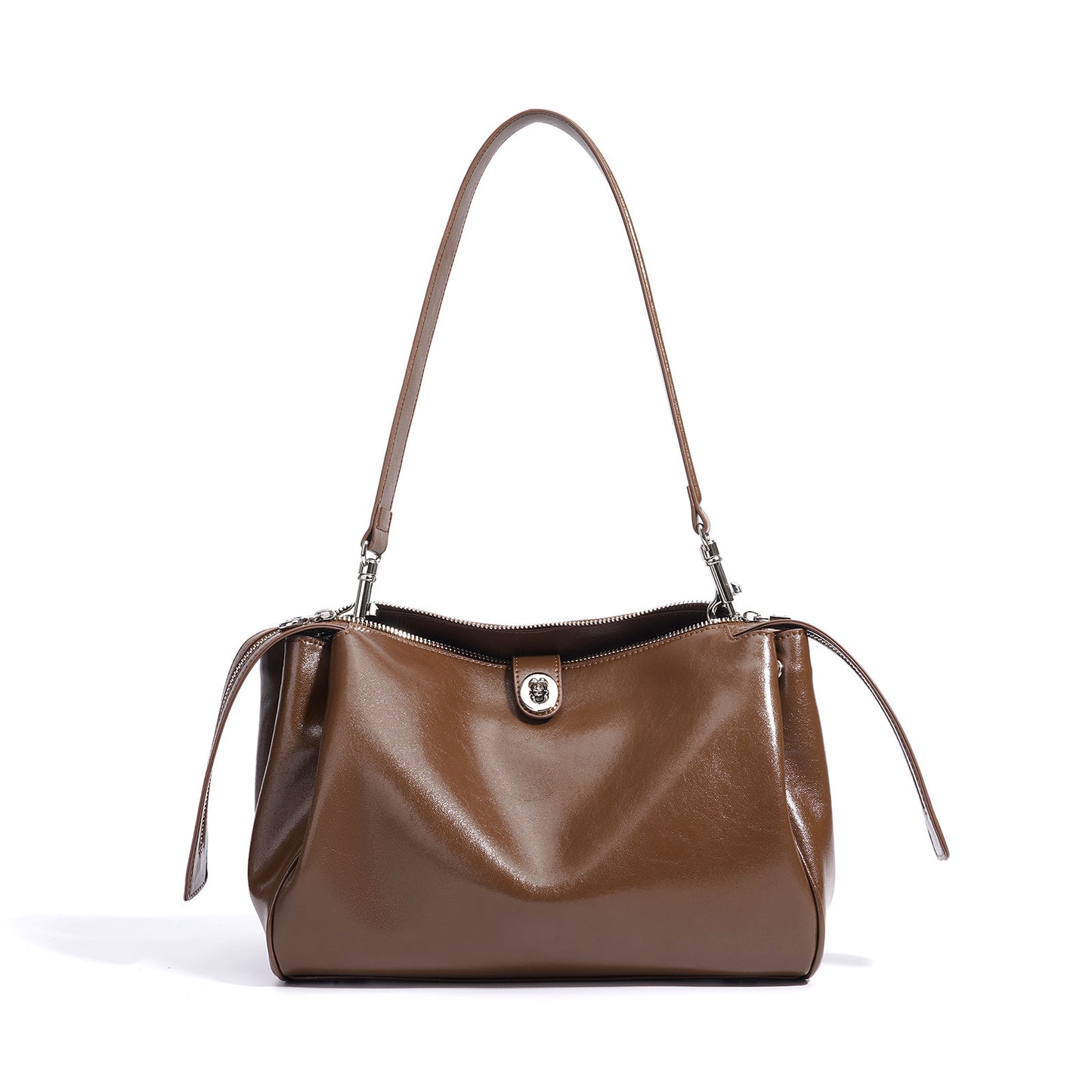 Western-style Genuine Leather Shoulder Bag
