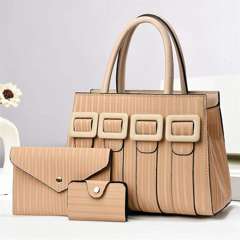 Large Capacity Three-Piece Handbag
