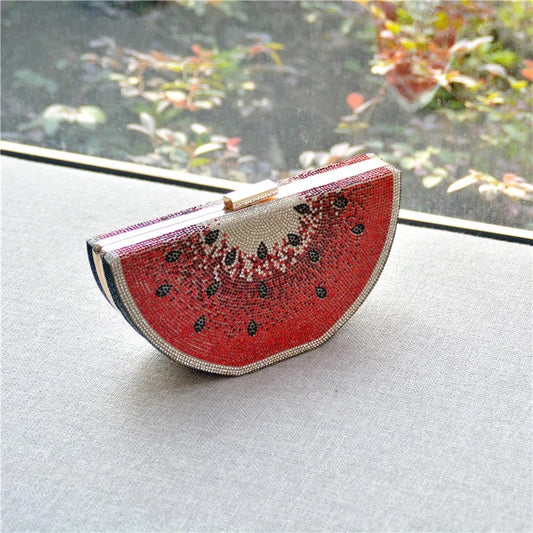 Diamond Fruit Clutch Evening Bag
