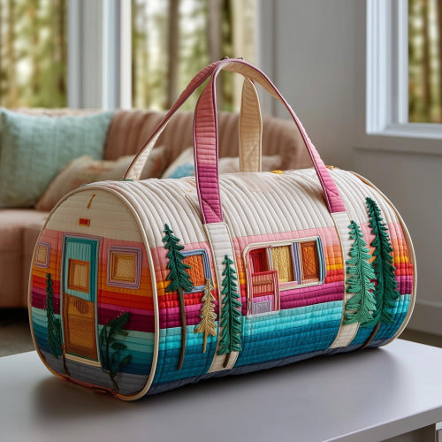 Cross-Border Amazon Independent Site New Short-Distance Tote Quilted Embroidery Travel Bag Multifunctional Sports & Fitness Bag