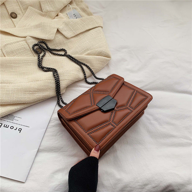 Casual Chain One Shoulder Messenger Square Bag