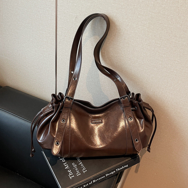 Large-capacity Luxury Pleated Underarm Bag