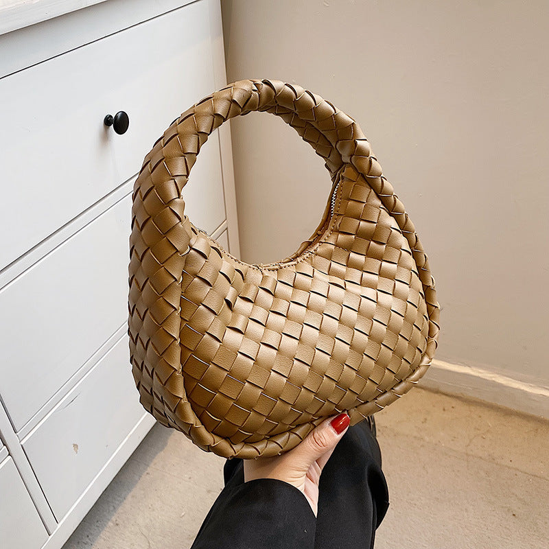 Cute Solid Woven Tote