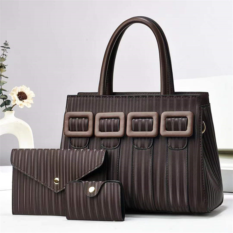 Large Capacity Three-Piece Handbag
