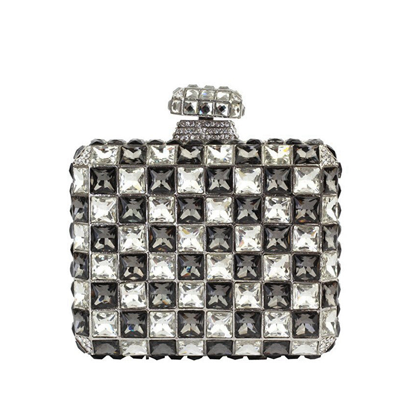 Clutch Bag with Handmade Diamond Evening