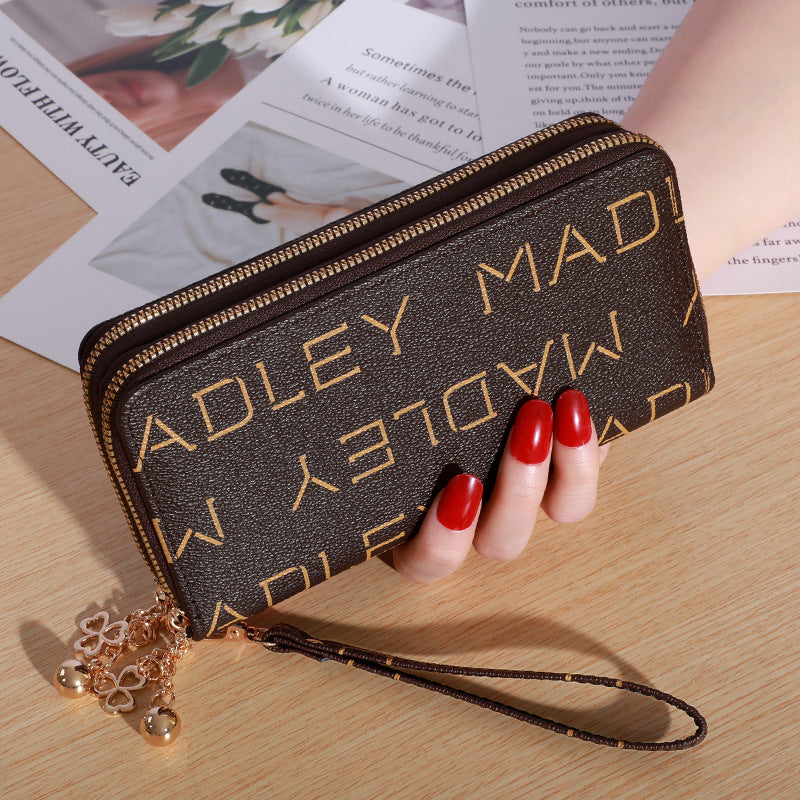 Women's Hand Holding Double Zip Large-capacity Wallet