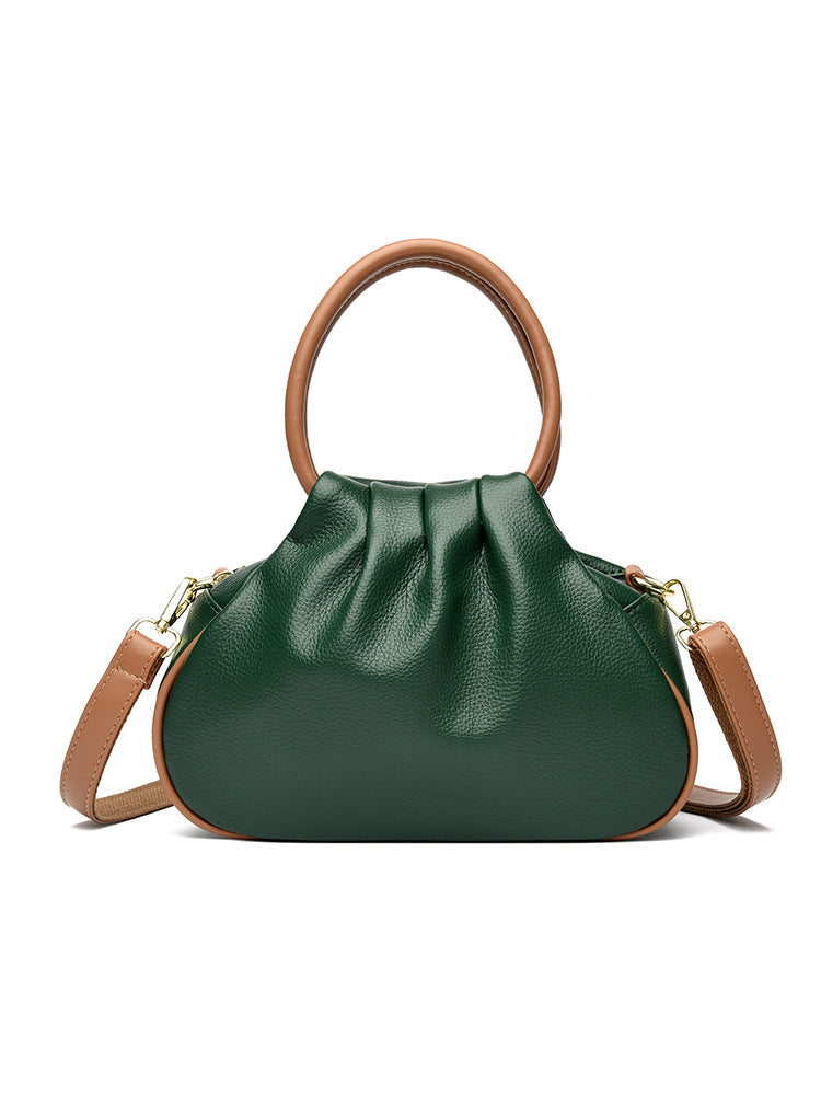 Pleated Crossbody Shoulder Bag
