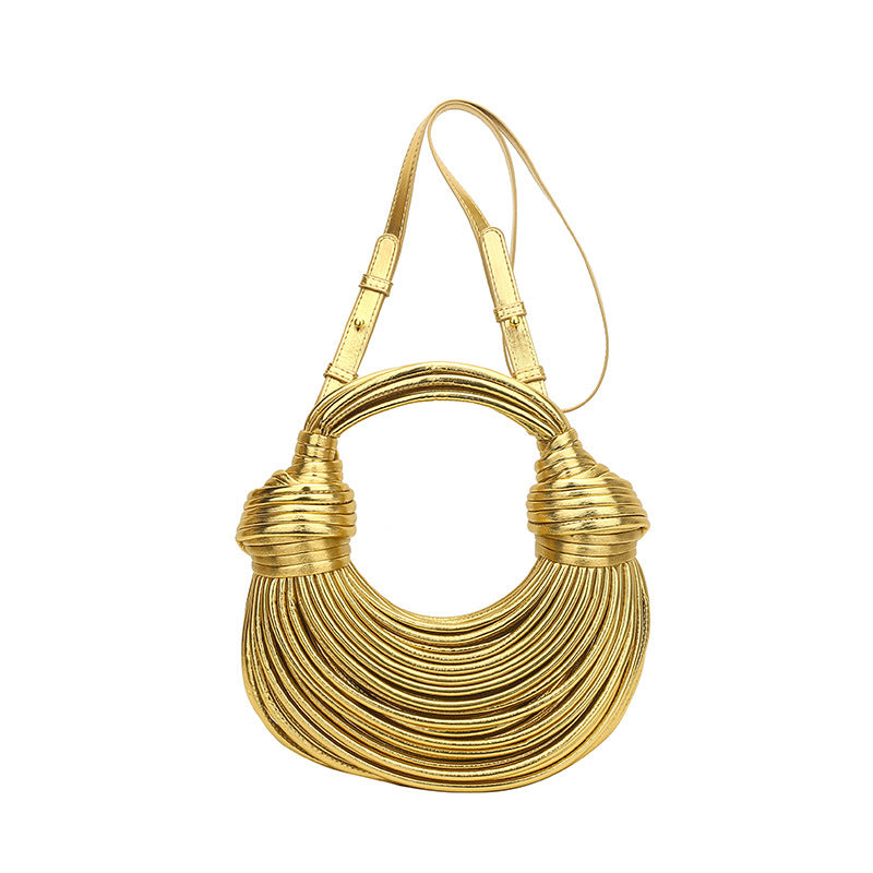 Instafamous Metal Noodles Underarm Bag