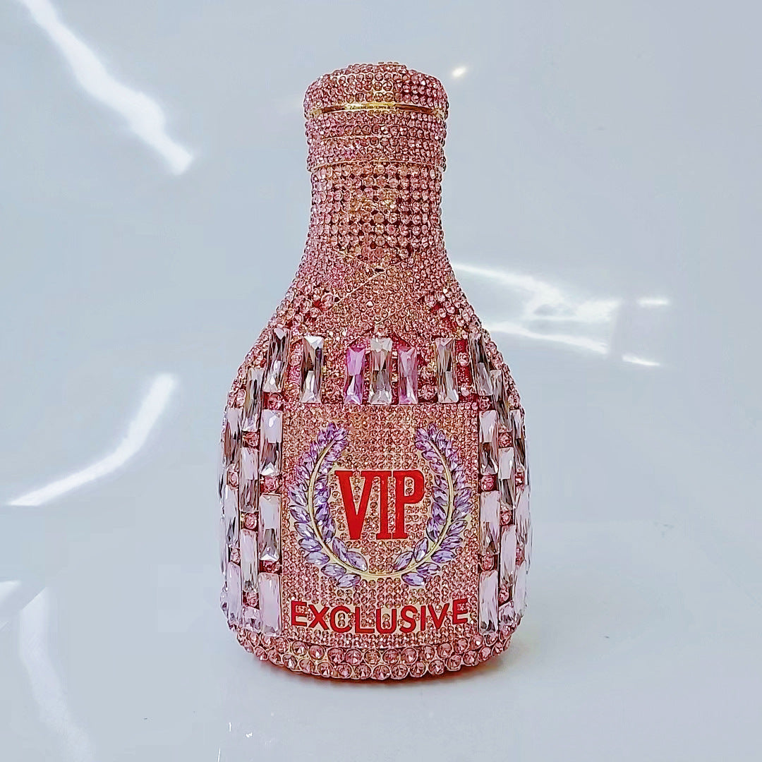 Champagne Bottle Diamond Dinner Bag