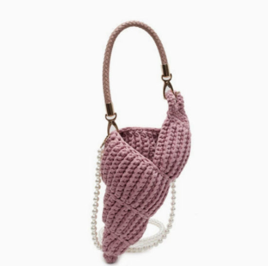 Handwoven Conch Shell Crossbody Bag