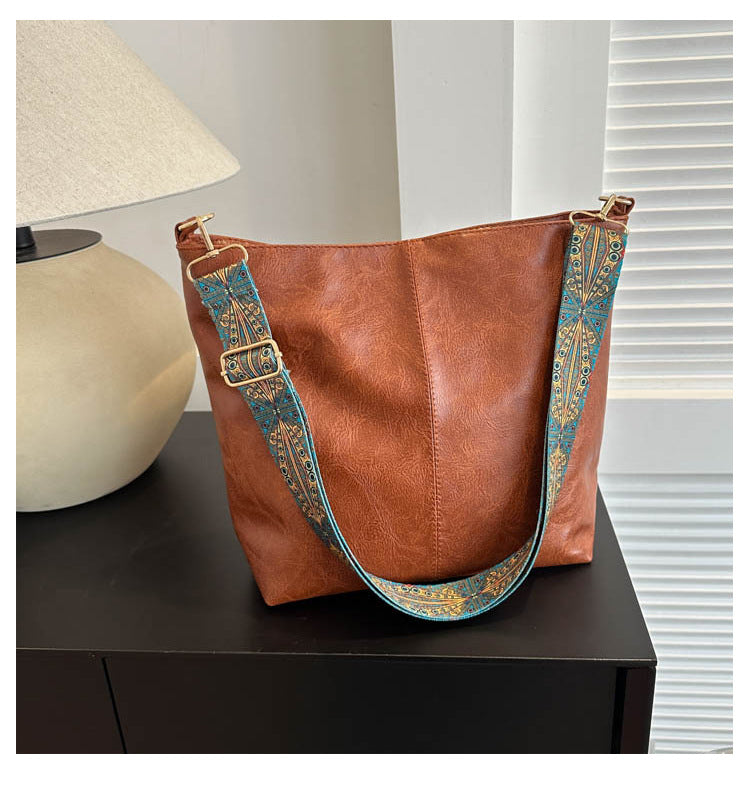 Large Capacity Bucket Crossbody Fashion Handbag