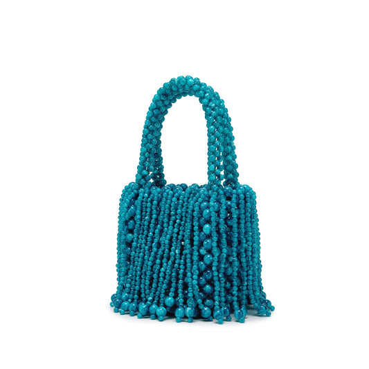 Acrylic Cat-eye Bead Pure Hand-braided Bag