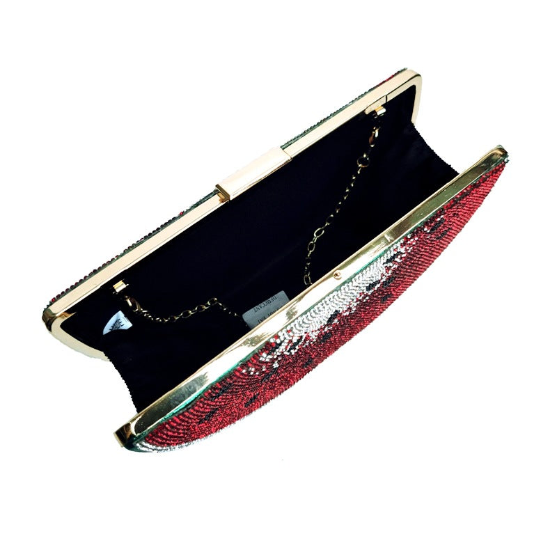 Diamond Fruit Clutch Evening Bag