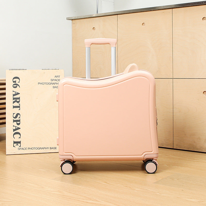 Children's Luggage Riding Trolley Case Boarding Bag