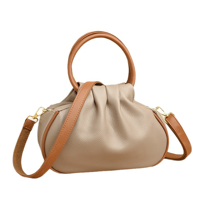 Pleated Crossbody Shoulder Bag