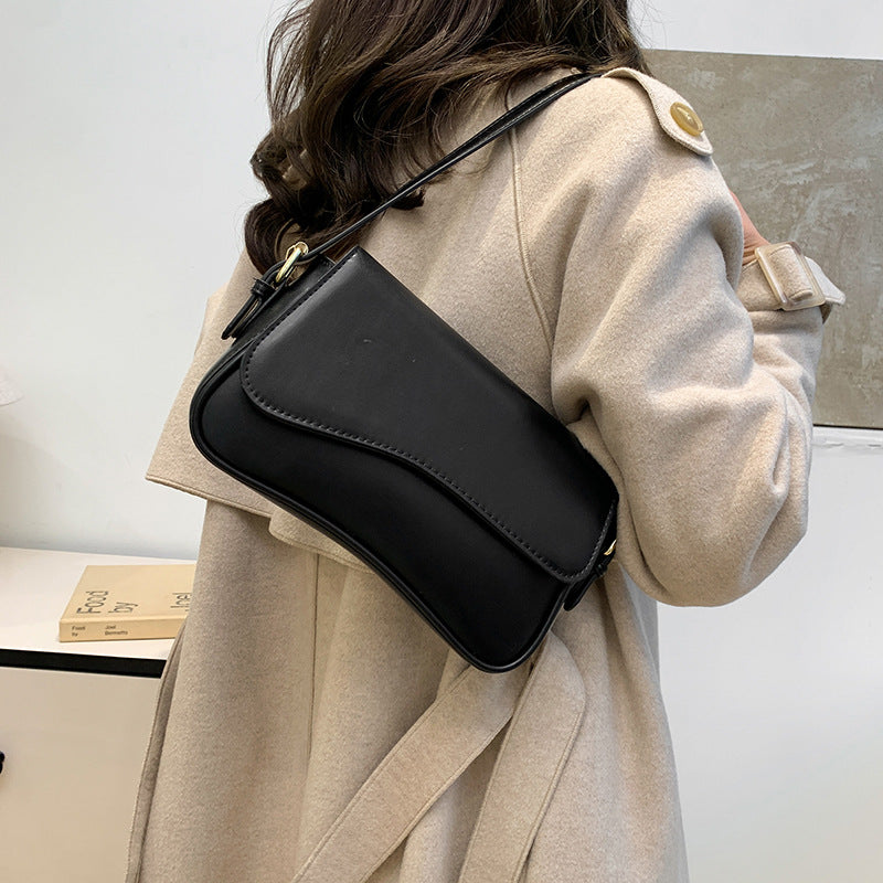 Flip Magnetic Snap Shoulder Messenger Bag