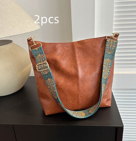 Large Capacity Bucket Crossbody Fashion Handbag