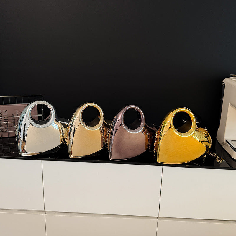 Versatile Trendy Heart Evening Bag