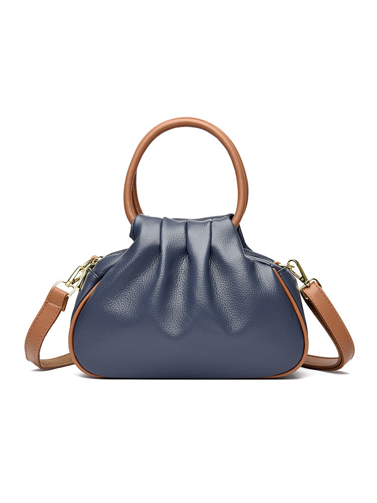 Pleated Crossbody Shoulder Bag