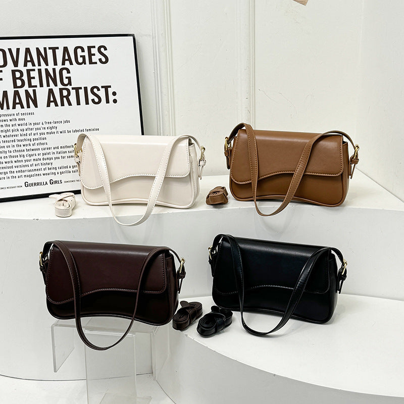 Flip Magnetic Snap Shoulder Messenger Bag