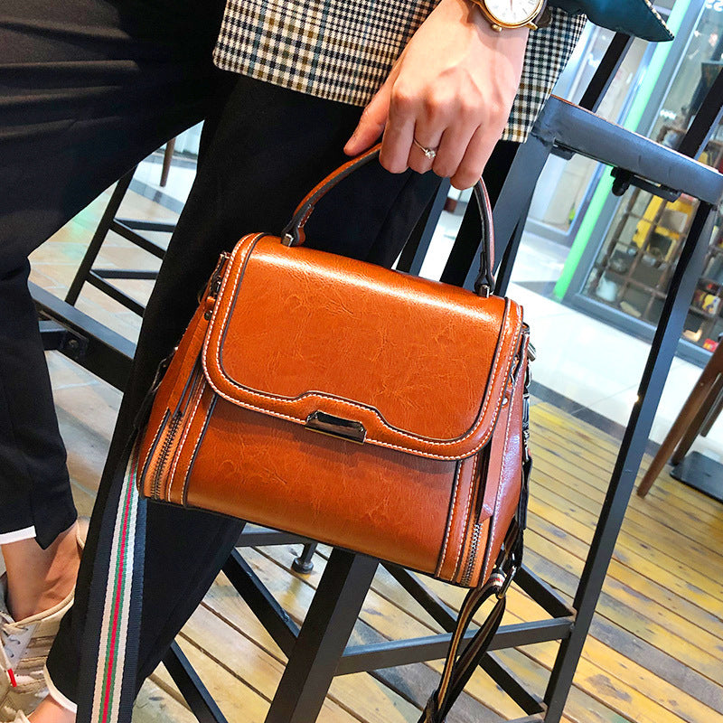 Leather Large Capacity Messenger Bag