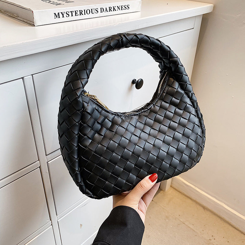 Cute Solid Woven Tote