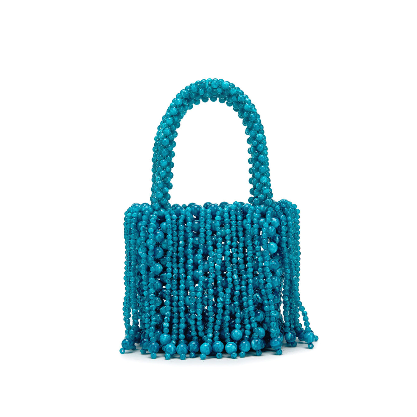 Acrylic Cat-eye Bead Pure Hand-braided Bag