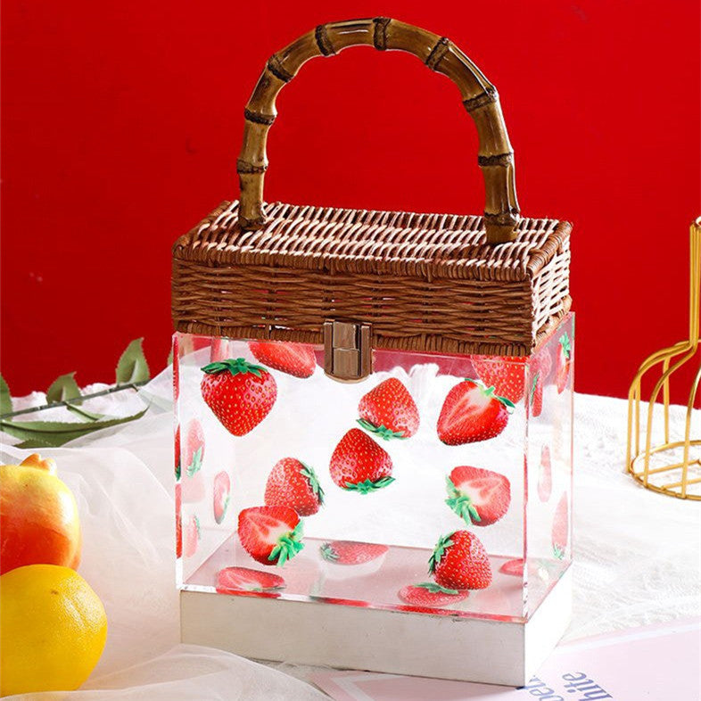 Ice Crush Acrylic Evening Bag Luxury Clutch