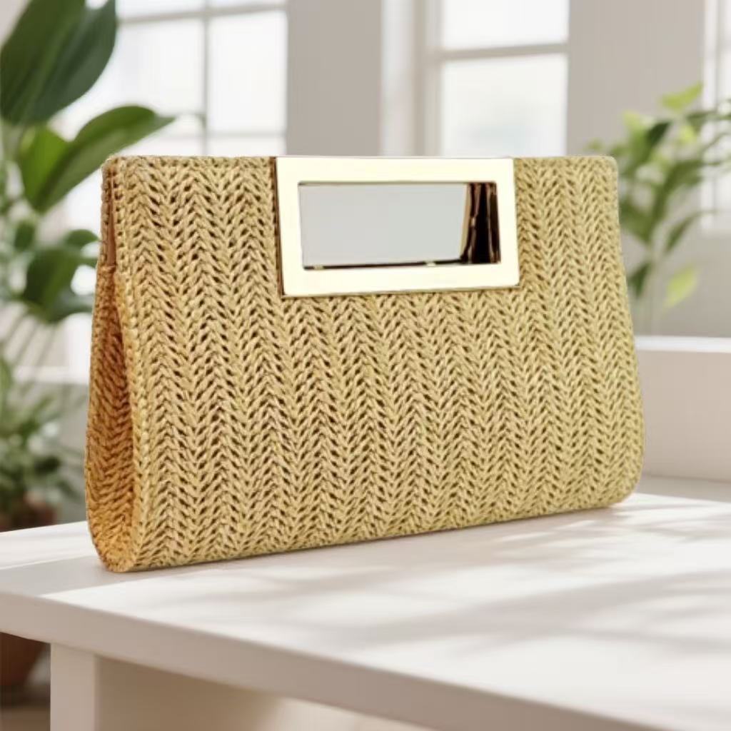 New Woven Chain Clutch Bag
