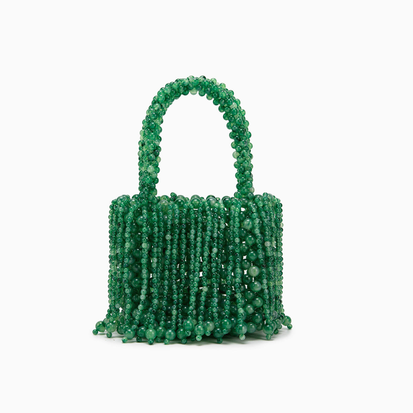 Acrylic Cat-eye Bead Pure Hand-braided Bag