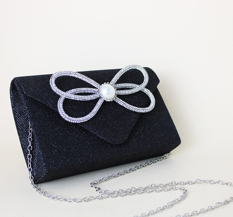 Dinner Clutch Diamond Flip Square Bag