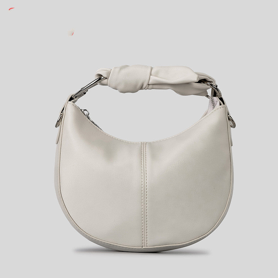 Simple Soft Saddle Stitching Knotted Handbag