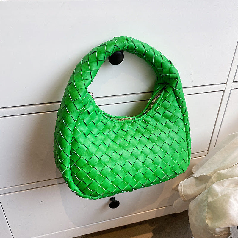 Cute Solid Woven Tote
