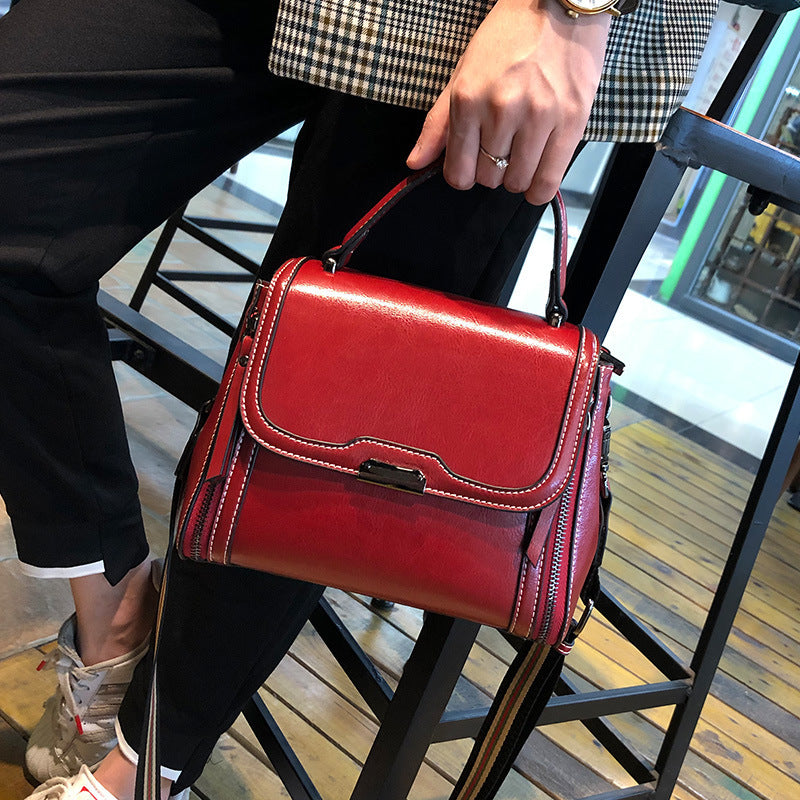 Leather Large Capacity Messenger Bag