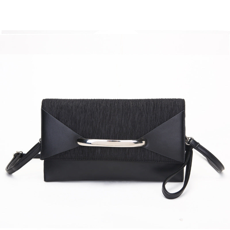Leather Evening Shoulder Clutch Bag