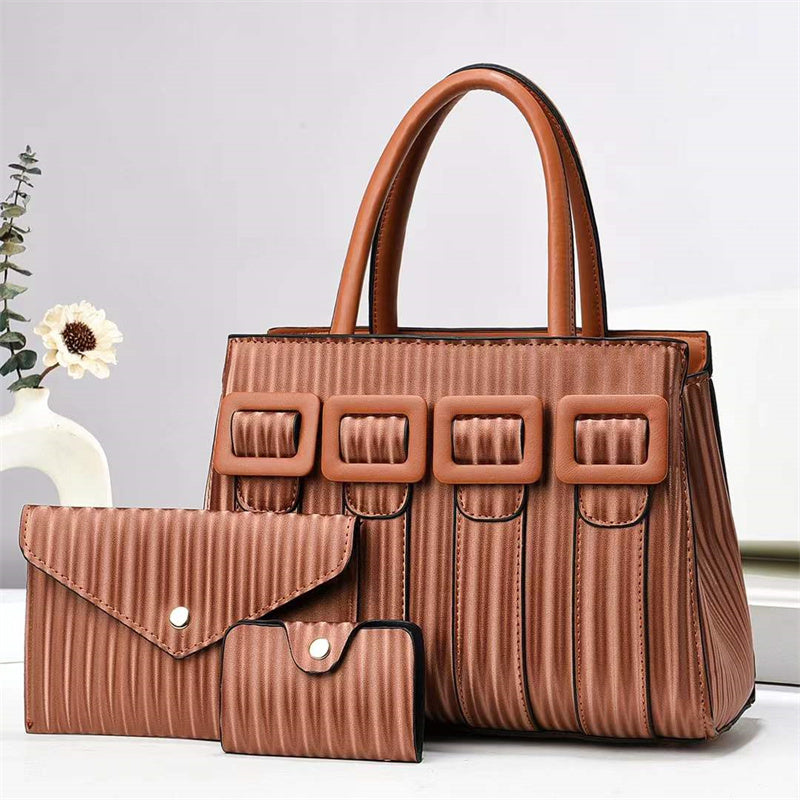 Large Capacity Three-Piece Handbag