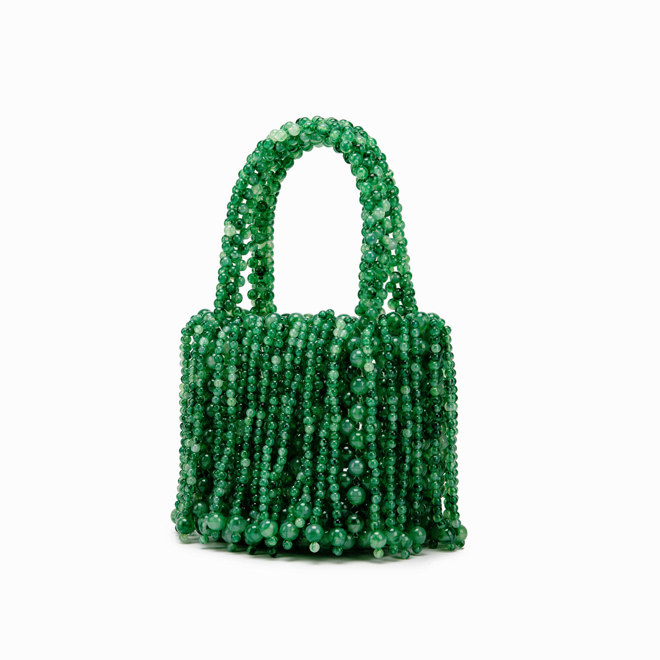 Acrylic Cat-eye Bead Pure Hand-braided Bag